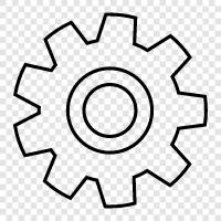 gears, equipment, tools, Gear icon svg