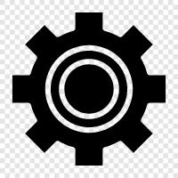 gears, equipment, tool, hardware icon svg