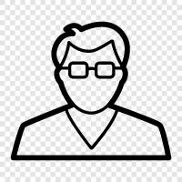 geek, computer, science, math icon svg