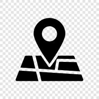 geography, location, direction, place icon svg