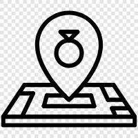 geography, mapping, directions, landmarks icon svg