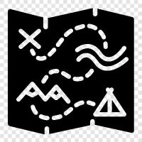 geography, topographical, land, physical icon svg