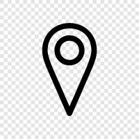 Geography, Place, Place of residence, Place of work icon svg
