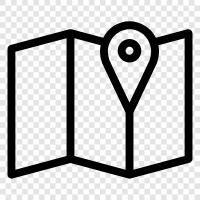 geography, mapping, orienteering, directions icon svg