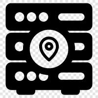 Geolocation, Location tracking, Location data, Location services icon svg