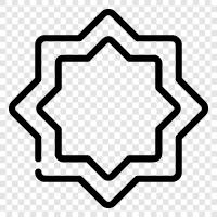 geometry, shape, polygons, decagons icon svg