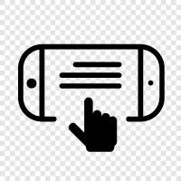 gesture, smart phone, android, iPhone icon svg