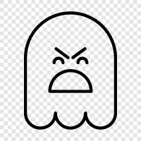 ghost, hauntings, paranormal activity, ghost stories icon svg