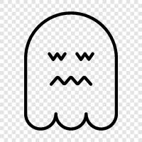 ghost, hauntings, paranormal, ghost hunting icon svg