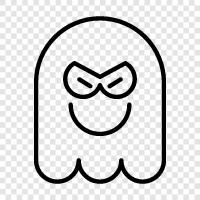 ghost, hauntings, poltergeists, ghost stories icon svg