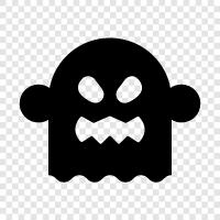 Ghost stories, Ghost hunting, Ghost sightings, Ghost videos icon svg