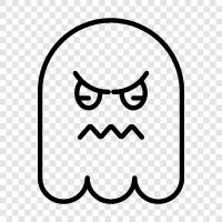 Ghosts, hauntings, hauntings in homes, hauntings in schools icon svg