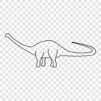 dev, uzun boyun, steropodlar, sauropod ikon svg