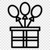 Geschenkkorb, Geschenkgutschein, Geschenkidee, Geschenkverpackung symbol