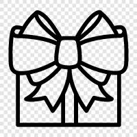 gift box with ribbon, gift box with bowtie, gift box with tag, gift box with bow icon svg