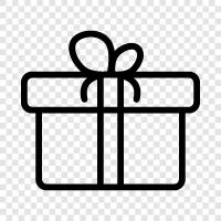 hediye kartı, hediye sertifikası, hediye sepeti, hediye fikirleri ikon svg