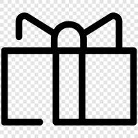 Geschenkverpackung, Geschenktüten, Geschenkanhänger symbol