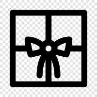 Geschenk, Geschenkverpackung, Geschenktüte, Geschenkanhänger symbol