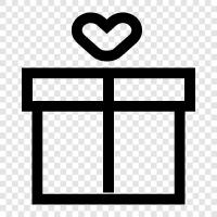 gift, box, present, Valentine s icon svg