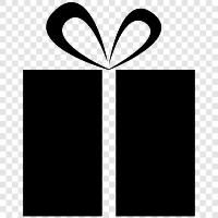 gift giving, giving a gift, present, present for someone icon svg