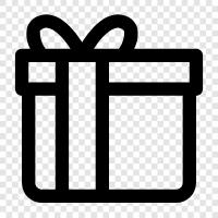 Geschenkverpackung, Geschenktüte, Geschenkanhänger, personalisiertes Geschenk symbol