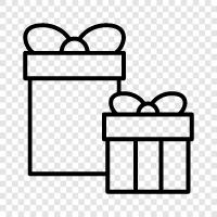 hediye ambalajı, hediye çantası, hediye etiketleri, hediye ambalaj kağıdı ikon svg