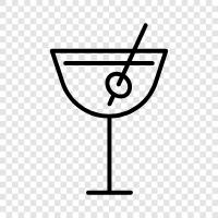 Gin, Vodka, Dry Martini, Sweet Martini symbol