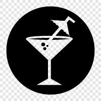 Gin, Vodka, Dry Martini, Sweet Martini icon svg