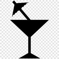 gin, vodka, vermouth, olive icon svg