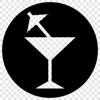 Gin, Vermouth, Olive, Garnish icon svg