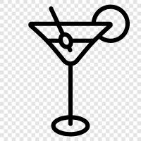 Gin, Vermouth, Olive, Martini Shaker symbol
