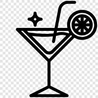 Gin, Wermut, Trocken Wermut, Olivenöl symbol