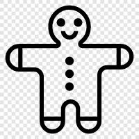 gingerbread cookie, gingerbread man cookies, gingerbread man recipe, ginger icon svg