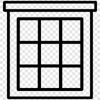 glass, door, screen, window treatment icon svg