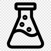 Cam Şişe, Kimyasal, Laboratuvar, Erlenmeyer Flask ikon svg