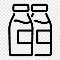 Glass Bottles, Plastic Bottles, Glasses, Milk Bottles icon svg