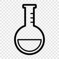 Glas, Laborglas, Glaswaren für Chemiker, Roundbottom Flask symbol