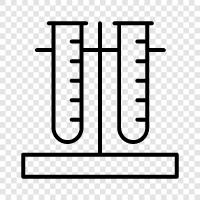 Glas, Chemie, Apparate und Geräte, Prüfröhrchen symbol