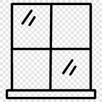 glass, view, open, shut icon svg