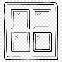 glass, panes, screen, door icon svg