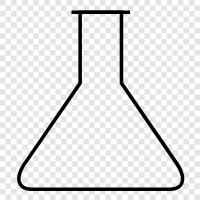 glass, chemistry, experiments, Erlenmeyer Flask icon svg