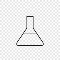 glass, chemistry, laboratories, Erlenmeyer Flask icon svg