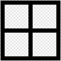 glass, panes, window treatment, window coverings icon svg