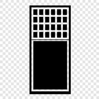 glass, door, frame, screens icon svg