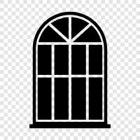 glass, door, screen, window icon svg