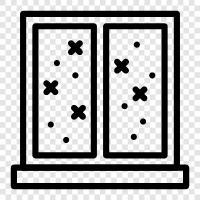 glass, panes, screen, door icon svg