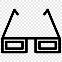 glasses, optical, lenses, vision icon svg