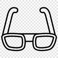 glasses, eye wear, specs, frames icon svg