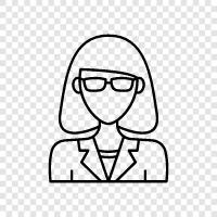 glasses for women, women with glasses, pretty women with glasses, glasses for icon svg