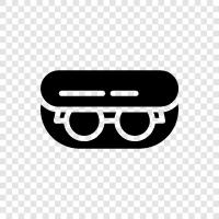 Glasses Holder, Glasses Case with Mirror, Glasses Case with Pen, Glasses Case icon svg